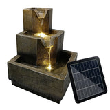 Solar Water Fountain Garden Features