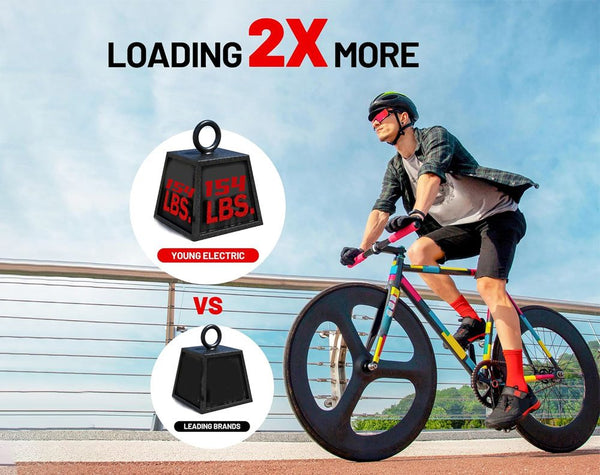 2 E Bike Rack Electric Bicycle Carrier Hitch Rear Platform for Car SUV Foldable