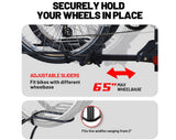 2 E Bike Rack Electric Bicycle Carrier Hitch Rear Platform for Car SUV Foldable