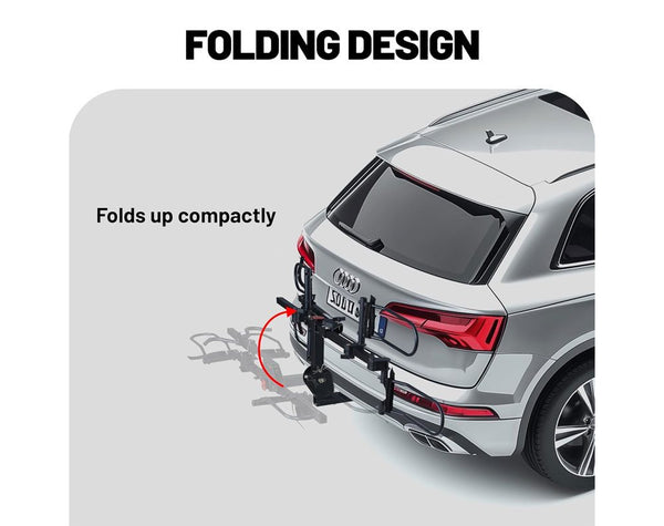 2 E Bike Rack Electric Bicycle Carrier Hitch Rear Platform for Car SUV Foldable