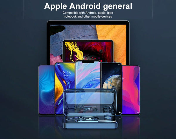 Bluetooth Headset Dual Mic Noise Cancelling Earpiece Hands