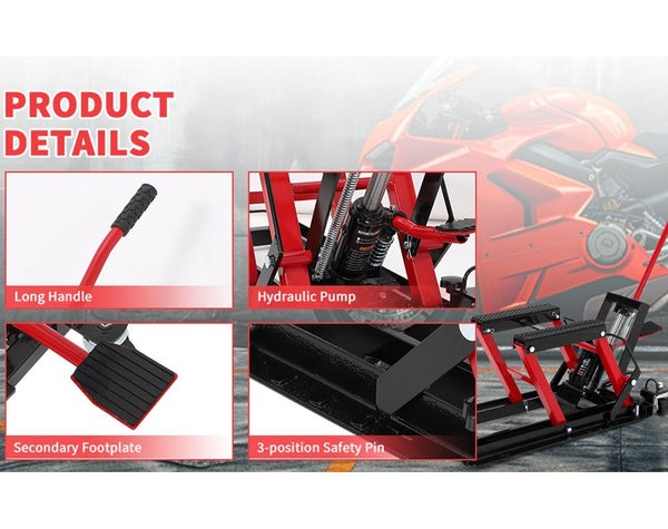 Motorcycle & ATV Quad Bike Lifter Jack 680Kg -1500lbs