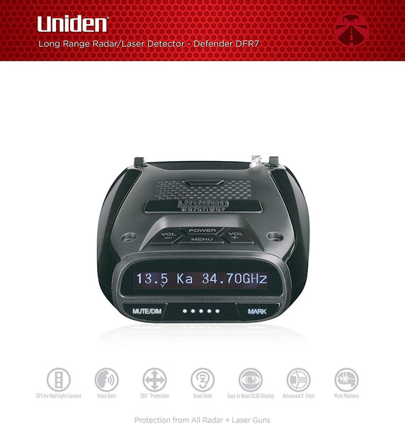 Uniden DFR7 Radar Detector