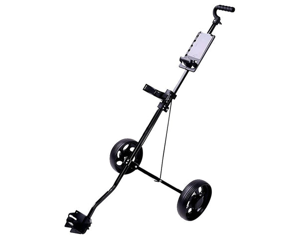 Foldable Golf Trundler Cart Push Pull Trolley with Wheels Portable Caddy