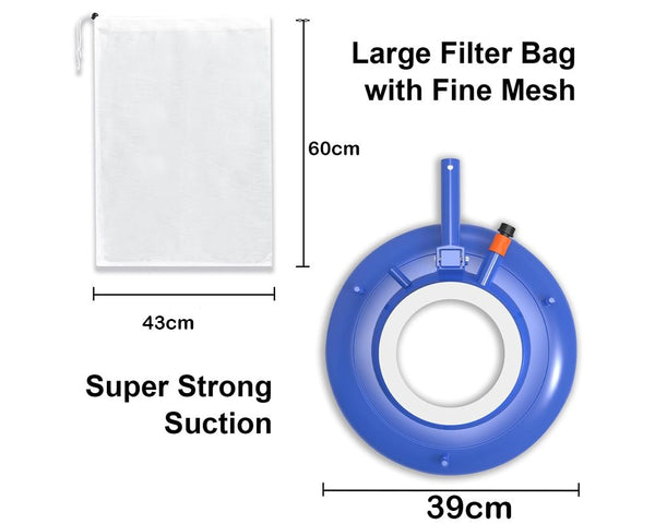 SWIMMING POOL LEAF EATER CLEANER ABOVE BELOW GROUND CATCHER VACUUM