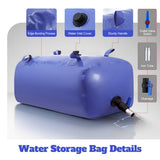 240L Water Storage Bladder Tank Container Portable for Emergency Camping Fishing