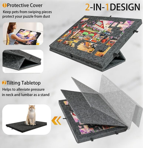Puzzle Board with Storage up to 1000 Pieces