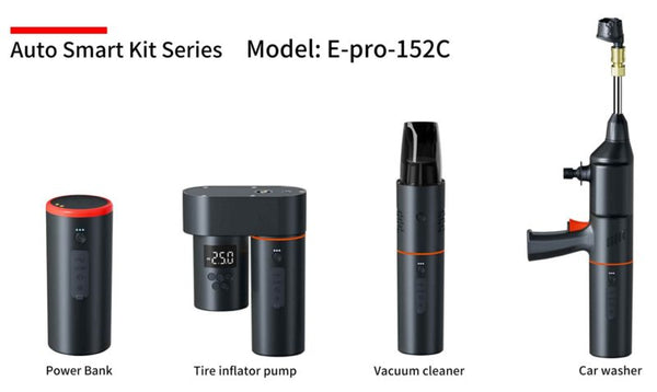 Car Jump Starter Power Bank Tire Inflator Pump Vacuum Cleaner Car Washer