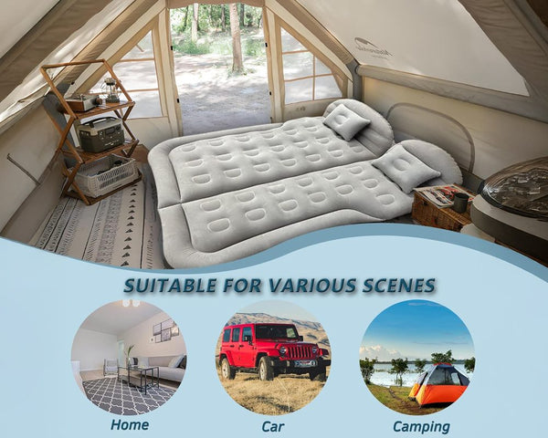 Car Mattress Air Bed with Pump & Pillow