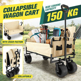 Foldable Beach Trolley Cart Wagon