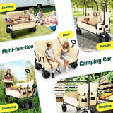 Foldable Beach Trolley Cart Wagon