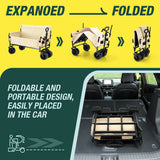 Foldable Beach Trolley Cart Wagon