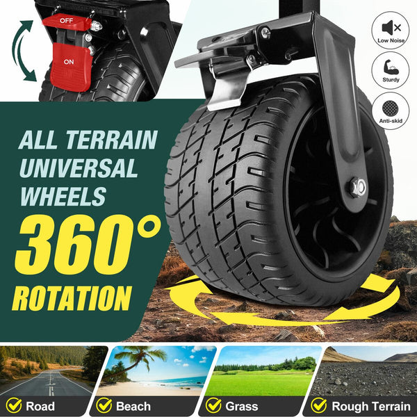 Foldable Beach Trolley Cart Wagon