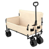 Foldable Beach Trolley Cart Wagon