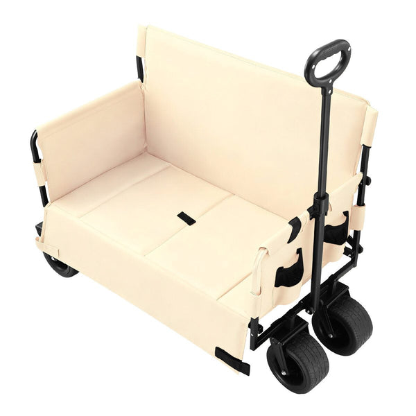 Foldable Beach Trolley Cart Wagon