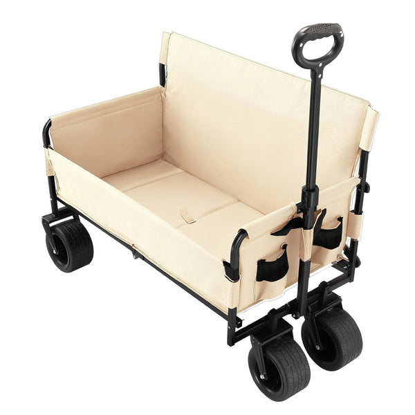 Foldable Beach Trolley Cart Wagon