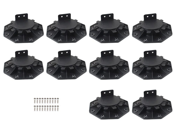 10Pcs Adjustable Deck Pedestal