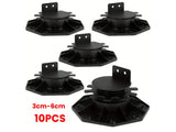 10Pcs Adjustable Deck Pedestal