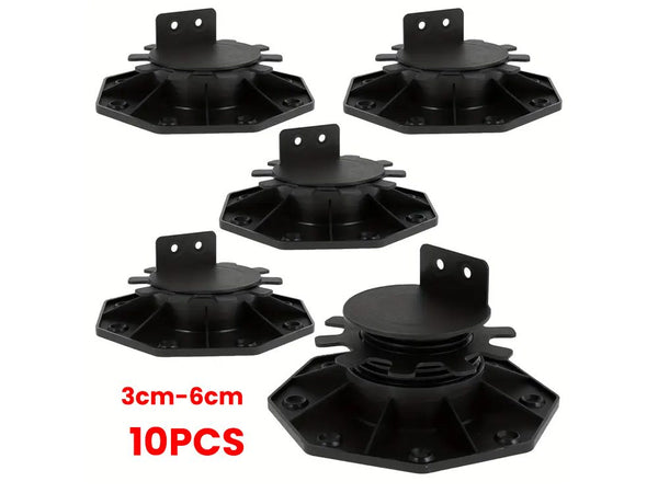 10Pcs Adjustable Deck Pedestal