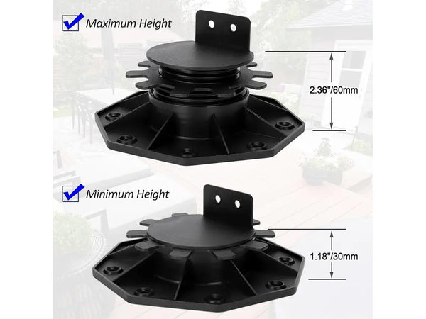 10Pcs Adjustable Deck Pedestal