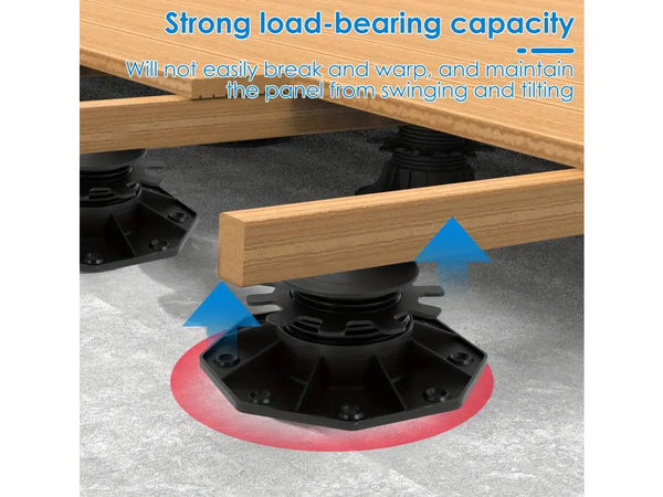 10Pcs Adjustable Deck Pedestal