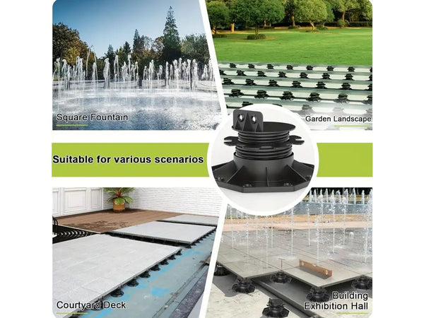 10Pcs Adjustable Deck Pedestal