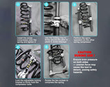 Professional Macpherson Strut Coil Spring Compressor Set