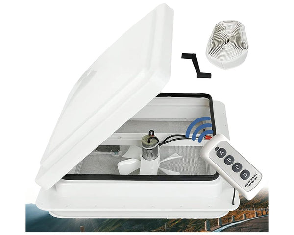 Caravan Roof Vent 12V Fan RV Shower Hatch