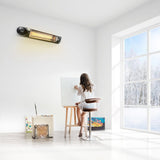 Infrared Heater Carbon Fibre 2000W Electric Patio Indoor Outdoor Strip Heater