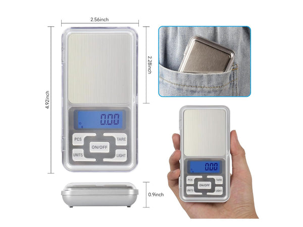 Precision Digital Pocket Scale 200g/0.01g with Batteries for Jewelry