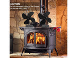 Heat Powered Fireplace Stove Fan