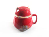 Ceramic Tea Mug Cup with Infuser and Lid