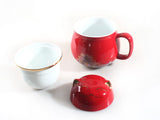 Ceramic Tea Mug Cup with Infuser and Lid