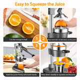 Commercial Manual Juicer Fruit Juice Lemon Squeezer Extractor Maker Hand Presser