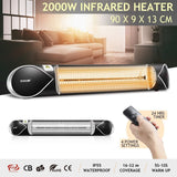 Infrared Heater Carbon Fibre 2000W Electric Patio Indoor Outdoor Strip Heater