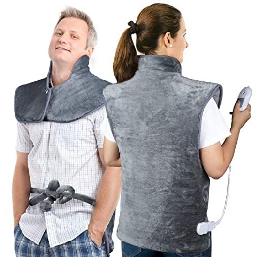 Heating Pad for Neck Shoulders Back, Pain Relief Electric Heating Pad