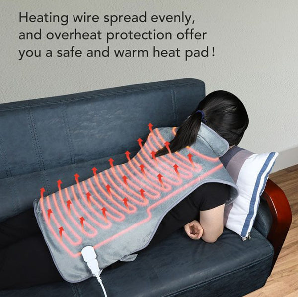 Heating Pad for Neck Shoulders Back, Pain Relief Electric Heating Pad