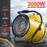 3000W Electric Fan Heater Industrial Portable Workshop For Room Carpet Dryer