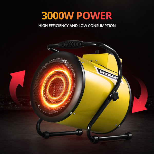 3000W Electric Fan Heater Industrial Portable Workshop For Room Carpet Dryer