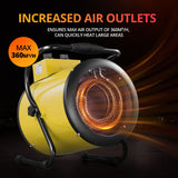 3000W Electric Fan Heater Industrial Portable Workshop For Room Carpet Dryer