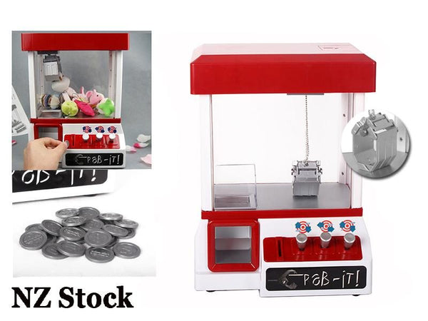 Arcade Claw Machine Mini Candy Prize Grabber Dispenser Vending Machine Toy