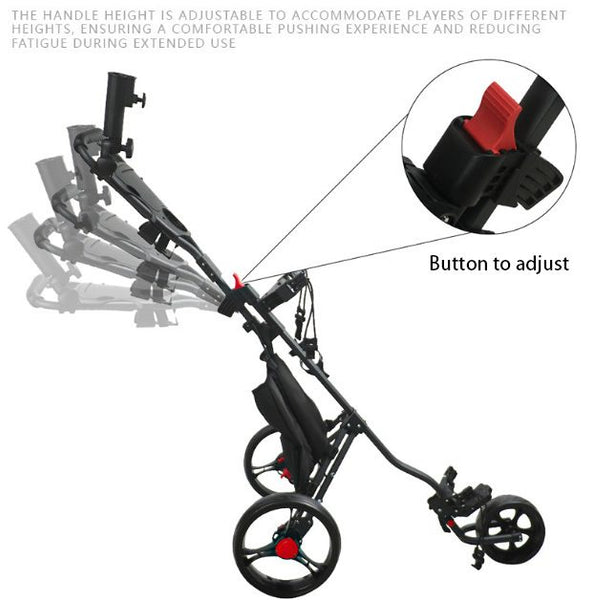Golf Trundler 3 Wheel Umbrella Holder