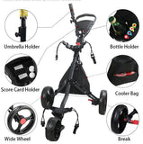 Golf Trundler 3 Wheel Umbrella Holder