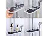 Bathroom Shower Rod Tray Storage Caddy