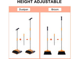 Adjustable Broom and Dustpan Set