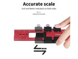 300MM Precision Woodworking Rule | Aluminum Slide Stop T-Square
