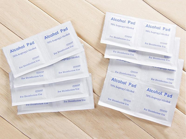 100PC Nail Alcohol Pads Skin Swabs Wipes Cleansing