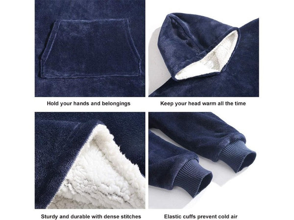 Warm Hoodie TV Blanket