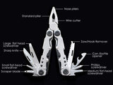 Multitool Pliers, Stainless Steel 12-in-1 Camping & Survival