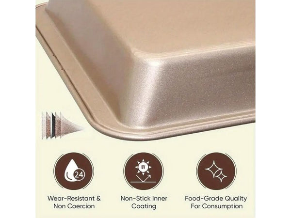 Non-Stick 18-Cavity Brownie Pan with Removable Divider